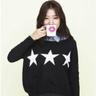 logo-print Hoodie  Black